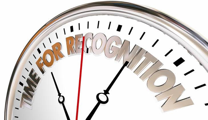 Time for Recognition Image, courtesy of GoogleImages Time for Recognition Image, courtesy of GoogleImages